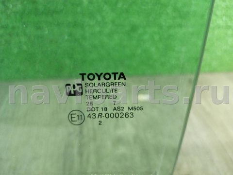Стекло двери передней левой Toyota Sienna, 2007 г., арт. 328782, фото 3