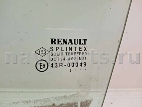 Стекло двери передней левой Renault Scenic, 2003 г., арт. 43383716, фото 2