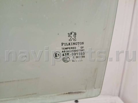 Стекло двери передней левой Peugeot 207, 2000 г., арт. 43383770, фото 2