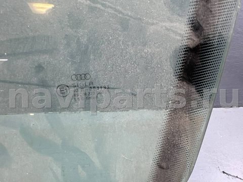 Стекло двери передней левой Audi 100 C4, 1994 г., OEM 4A0837571, арт. B109500986, фото 2