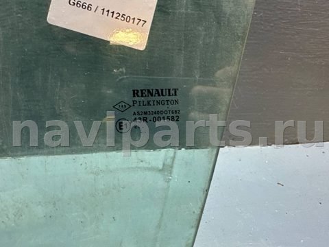 Стекло двери передней левой Renault Laguna, 2002 г., OEM 8200000386, арт. B111250177, фото 2