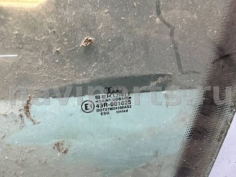 Стекло двери передней левой Audi 80 B4, 1993 г., арт. B112014179, фото 3