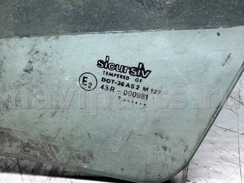 Стекло двери передней левой Opel Kadett, 1987 г., арт. B93576867, фото 2