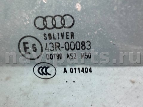 Стекло двери передней левой Audi A6 C5 (S6,RS6), 2004 г., арт. B93692724, фото 2