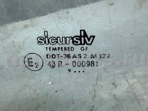 Стекло двери передней левой Opel Kadett, 1989 г., арт. B93700042, фото 2