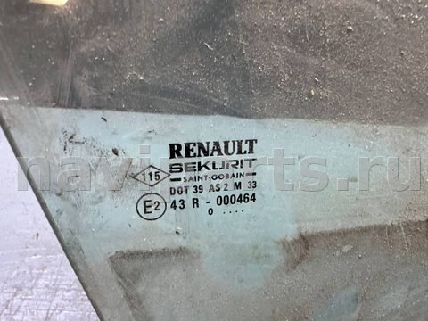 Стекло двери передней правой Renault Laguna, 2000 г., арт. B112015193, фото 2
