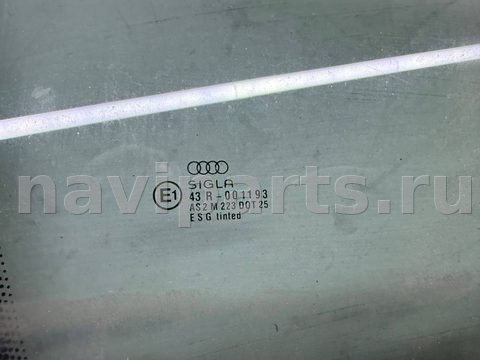 Стекло двери передней правой Audi 100 C4, 1994 г., OEM 4A0837572, арт. B113475023, фото 2