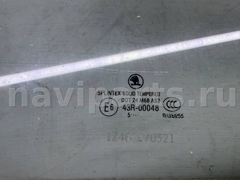 Стекло двери передней правой Skoda Octavia A5, 2007 г., OEM 1Z0845022, арт. B113538163, фото 2