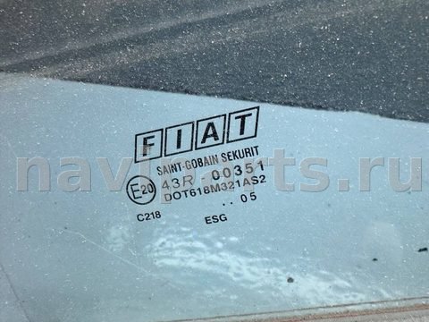 Стекло двери передней правой Fiat Panda, 2005 г., арт. B88956665, фото 2
