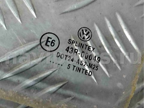 Стекло двери задней левой Volkswagen Golf, 1998 г., арт. 005160, фото 2
