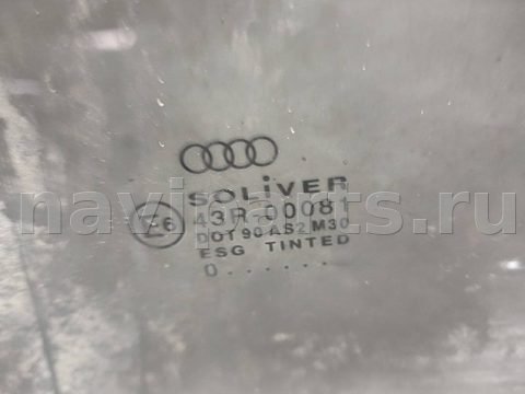Стекло двери задней левой Audi A6 C5/4B, 1997 г., арт. 148716, фото 2