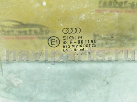 Стекло двери задней левой Audi A4 B5 рестайлинг, 1999 г., арт. 150830, фото 2