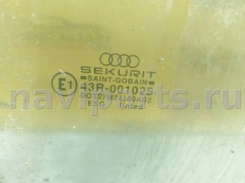 Стекло двери задней левой Audi 80 B4/8C, 1991 г., арт. 150833, фото 2