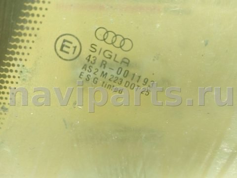 Стекло двери задней левой Audi 80 B4/8C, 1991 г., арт. 150834, фото 2