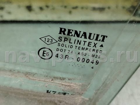 Стекло двери задней левой Renault Laguna, 2001 г., OEM 43r00049, арт. 171982, фото 2