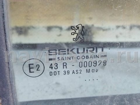 Стекло двери задней левой Peugeot 605 рестайлинг, 1994 г., арт. 173004, фото 2