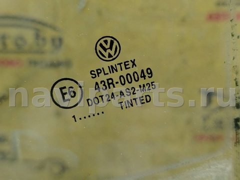 Стекло двери задней левой Volkswagen Golf, 1997 г., OEM 43r00049, арт. 182862, фото 2