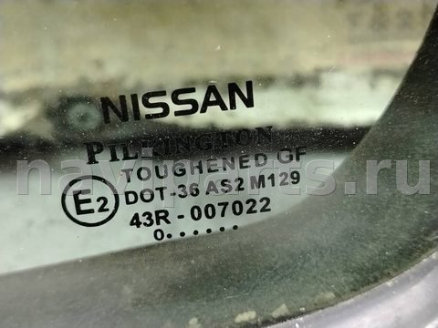 Стекло двери задней левой Nissan Almera N16, 2000 г., OEM 43r007022, арт. 208298, фото 2