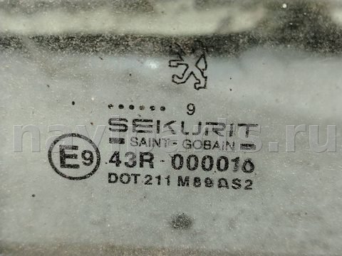 Стекло двери задней левой Peugeot 306, 1993 г., OEM 43r000015, арт. 209334, фото 2