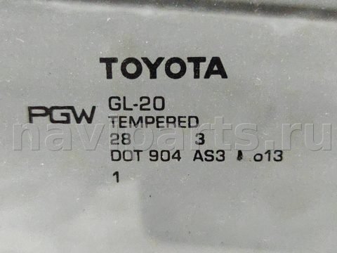 Стекло двери задней левой Toyota Sienna, 2014 г., арт. 310691, фото 2