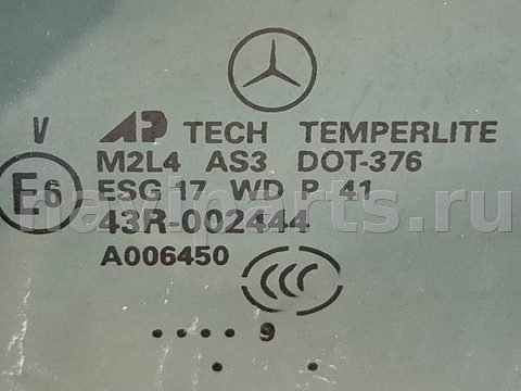 Стекло двери задней левой Mercedes ML W164, 2009 г., арт. 320840, фото 4