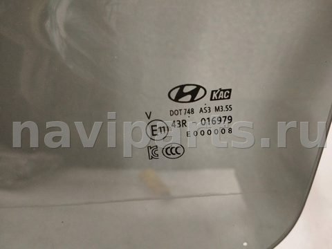 Стекло двери задней левой Hyundai Santa Fe, 2020 г., арт. 33741, фото 2