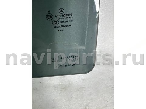 Стекло двери задней левой Mercedes GLC X253, 2017 г., OEM A2537350500, арт. 35074, фото 5