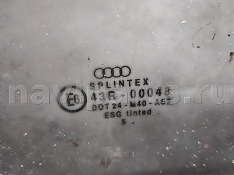 Стекло двери задней левой Audi A4 B5, 1994 г., арт. 54131, фото 2