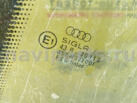 Стекло двери задней левой Audi 80 B4/8C, 1991 г., арт. 56114, фото 2