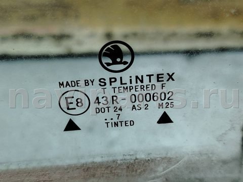 Стекло двери задней левой Skoda Felicia, 1994 г., OEM 43r000602, арт. 62163, фото 2