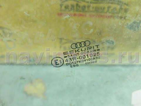 Стекло двери задней левой Audi 80 B3/8A, 1986 г., арт. 71106, фото 2