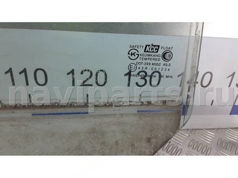 Стекло двери задней левой Hyundai Santa Fe, 2001 г., OEM 8341126000, арт. 89Y12FH01, фото 3
