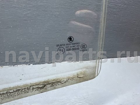 Стекло двери задней левой Skoda Fabia, 2005 г., OEM 6Y0839751H, арт. B109866096, фото 3