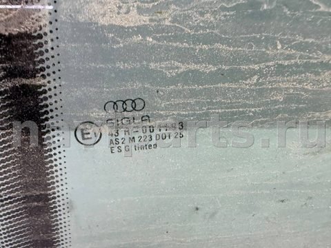 Стекло двери задней левой Audi 100 C4, 1994 г., OEM 4A5845025A, арт. B113475052, фото 2