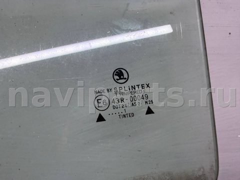Стекло двери задней левой Skoda Octavia A4, 2001 г., OEM 1U9845205A, арт. B113539036, фото 2