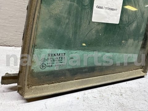 Стекло двери задней левой Renault Laguna, 2000 г., OEM 8200445509, арт. B113598917, фото 2