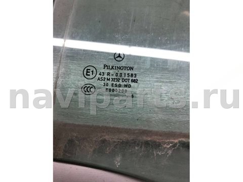 Стекло двери задней левой Mercedes A W169, 2006 г., OEM A1697350110, арт. B52037234, фото 2