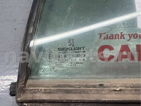 Стекло двери задней левой Peugeot 406, 2000 г., арт. B85223256, фото 2