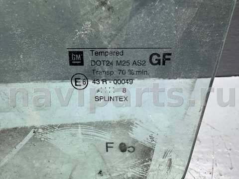 Стекло двери задней левой Opel Vectra B, 1998 г., арт. B93563581, фото 2