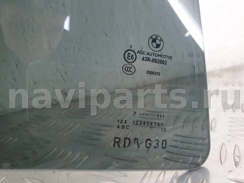 Стекло двери задней правой BMW 5 G30/G31, 2017 г., арт. 13310, фото 2