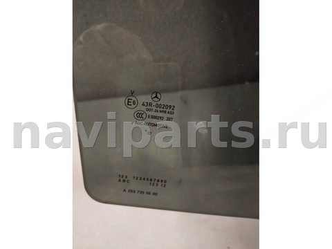 Стекло двери задней правой Mercedes GLC X253, 2022 г., OEM A2537350600, арт. 33217, фото 2