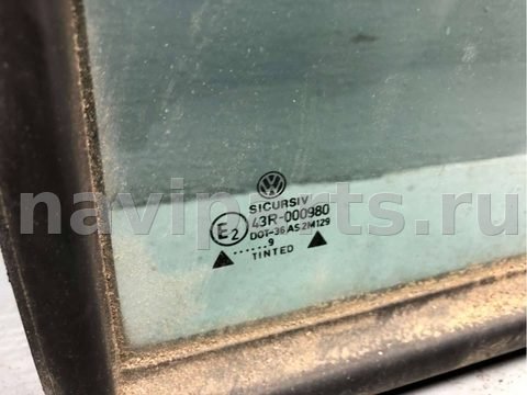 Стекло двери задней правой Volkswagen Golf, 2000 г., OEM 1J6845216D, арт. B81377527, фото 2