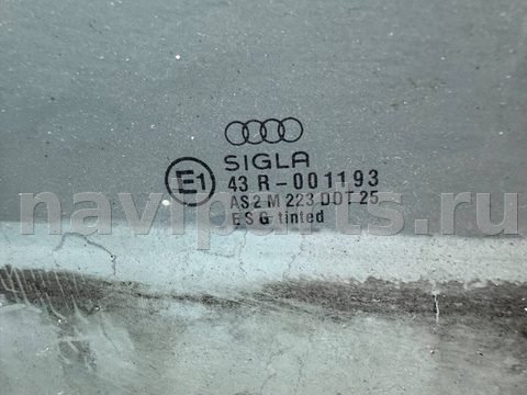 Стекло двери задней правой Audi 80 B3, 1989 г., OEM 893845026, арт. B93701775, фото 2