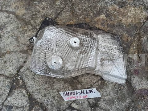 Тепловой экран глушителя BMW X5 M F95, 2021 г., OEM 8075040, арт. X5M1-344-2, фото 3