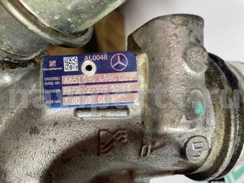 Турбина Mercedes E W212, 2013 г., OEM A6510904980, арт. 66, фото 6