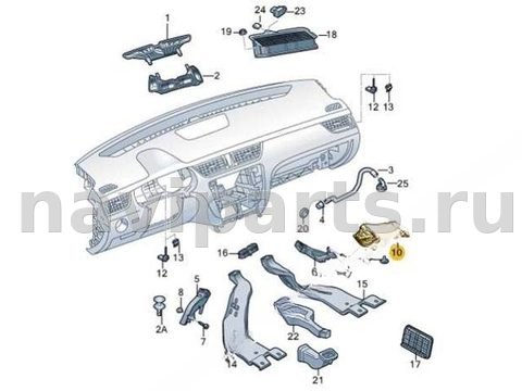 Усилитель торпедо Skoda Octavia A7, 2018 г., OEM 5E1819593C, арт. B5633_3, фото 4