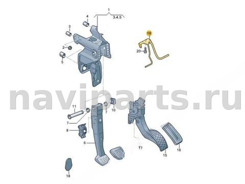 Усилитель торпедо Skoda Octavia A7, 2018 г., OEM 5Q1721913E, арт. B5716_2, фото 5