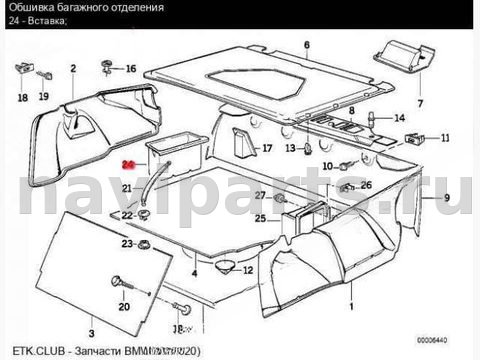 Новое BMW 7 E32, 1991 г., OEM 8115867, арт. 22830, фото 3