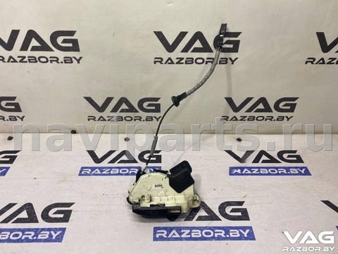 Замок двери передней левой Volkswagen Passat B8, 2015 г., OEM 5E1837015, арт. BVR142-119