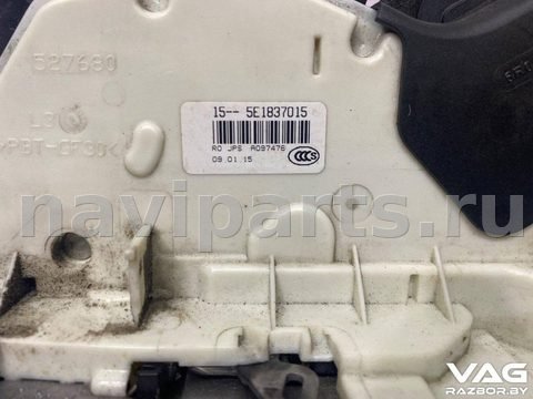 Замок двери передней левой Volkswagen Passat B8, 2015 г., OEM 5E1837015, арт. BVR142-119, фото 2